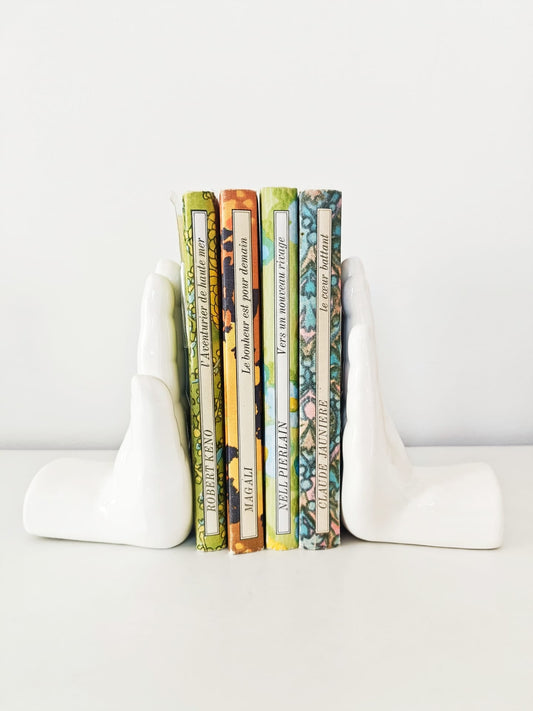 Serre-livres mains en céramique