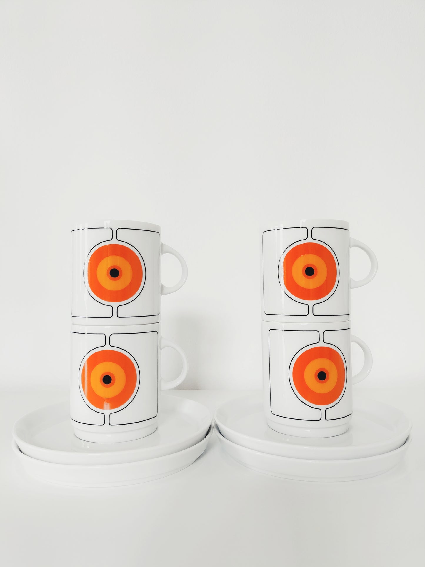 Ensemble de 4 tasses et sous-tasses Thomas Germany