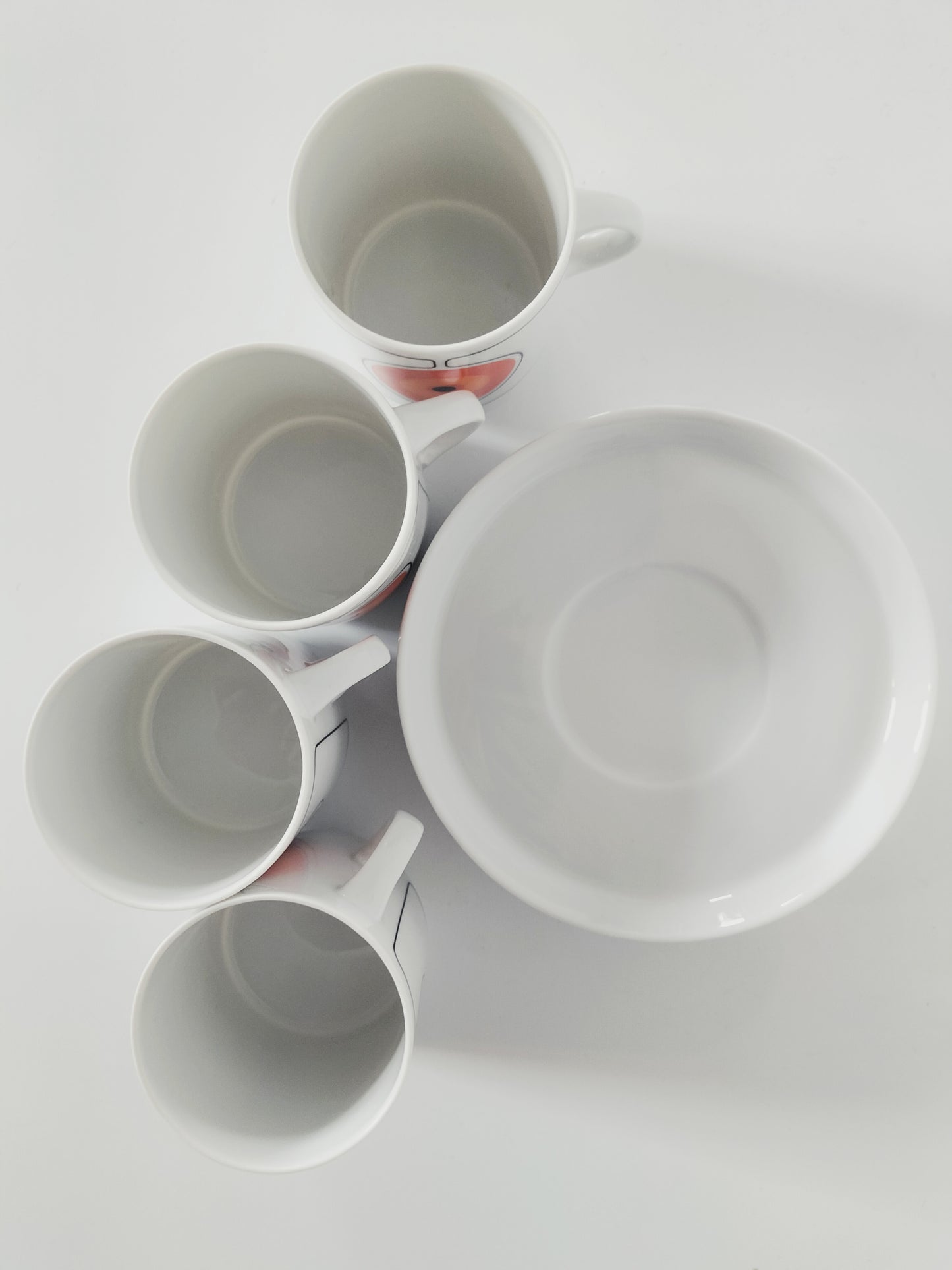 Ensemble de 4 tasses et sous-tasses Thomas Germany