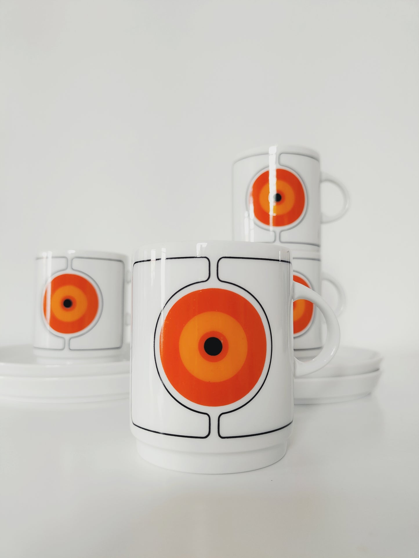 Ensemble de 4 tasses et sous-tasses Thomas Germany