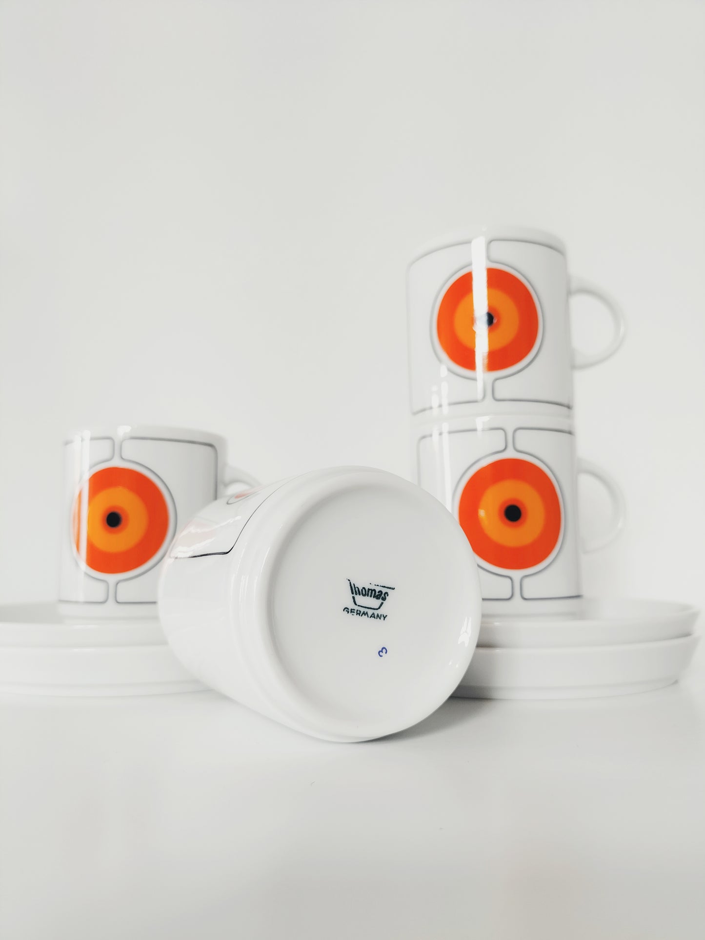 Ensemble de 4 tasses et sous-tasses Thomas Germany
