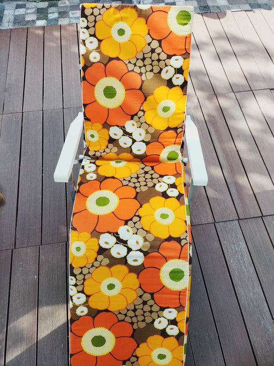 Chaise longue/ fauteuil de jardin/ bain de soleil/ transat vintage Unimeta