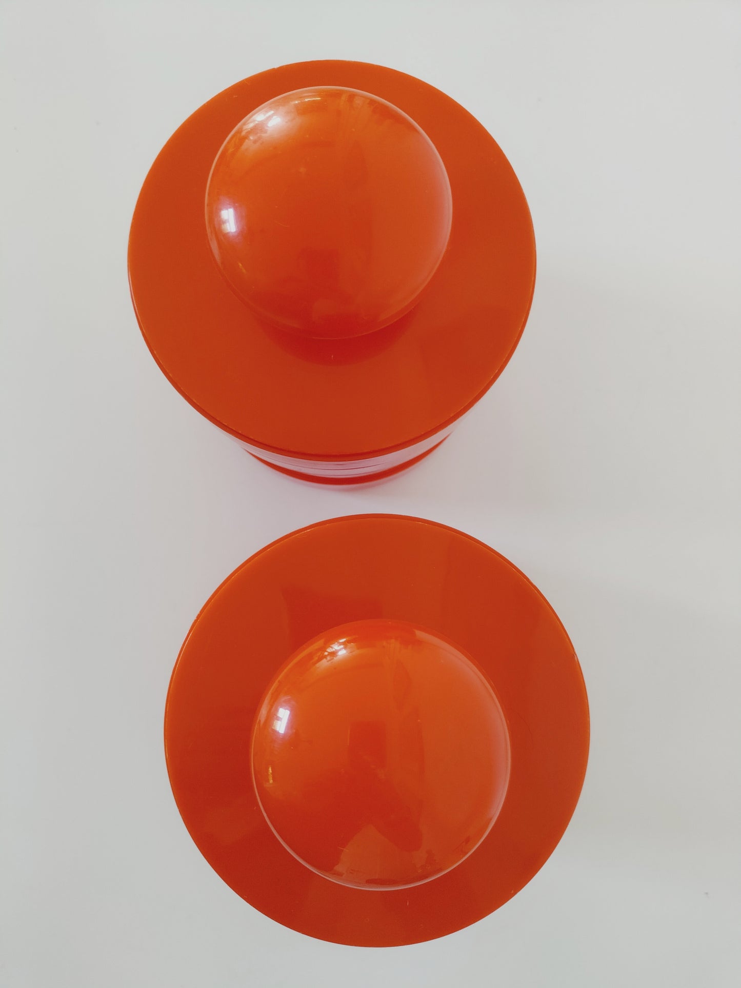 Duo de pots oranges Vitri/ Emsa Germany