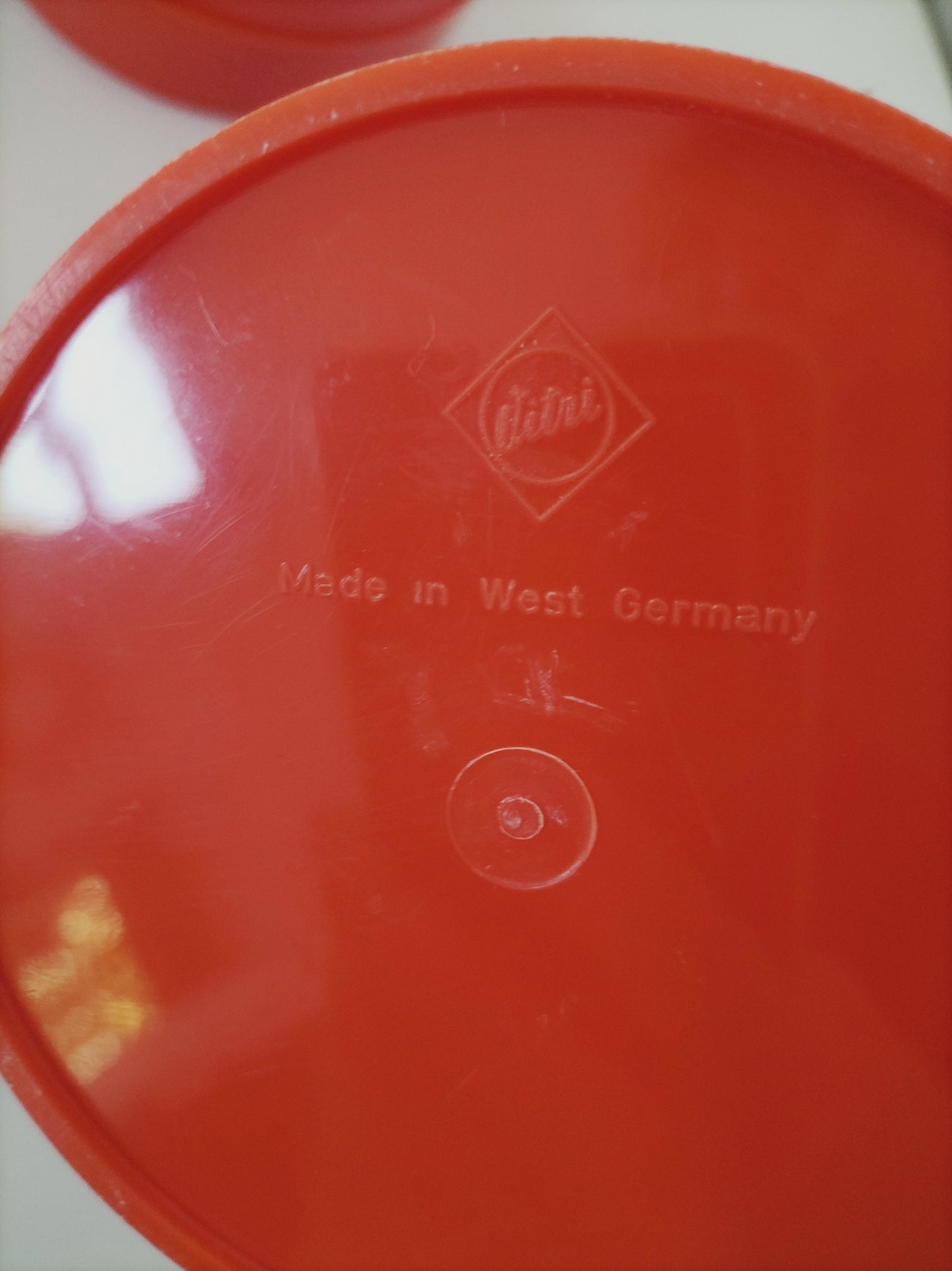 Duo de pots oranges Vitri/ Emsa Germany