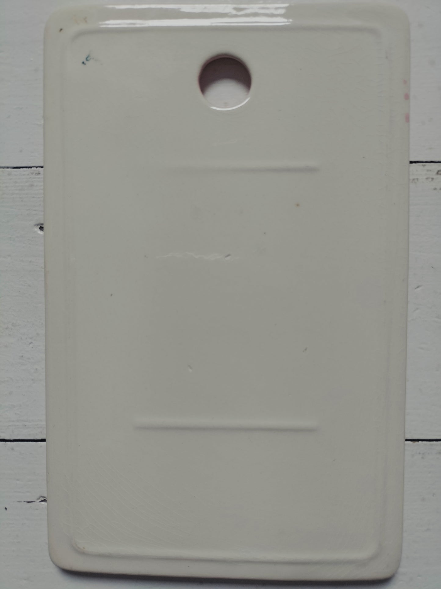 Duo de tartinières planches/ planchettes à tartiner/ à découper en porcelaine Boch