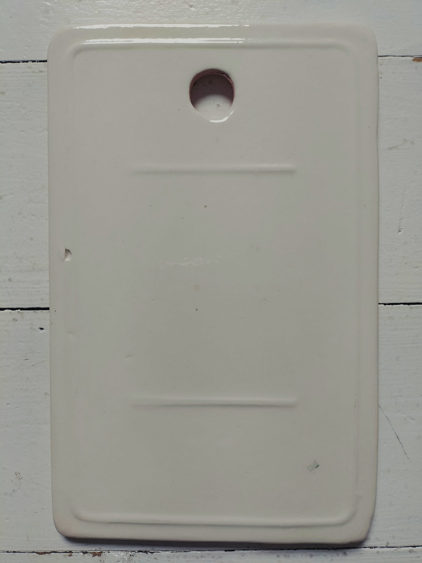 Duo de tartinières planches/ planchettes à tartiner/ à découper en porcelaine Boch