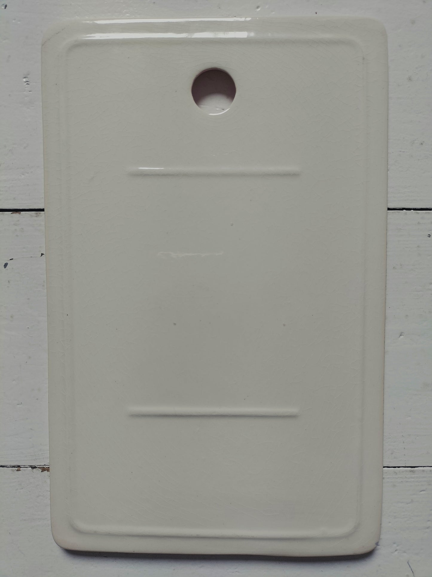 Duo de tartinières planches/ planchettes à tartiner/ à découper en porcelaine Boch