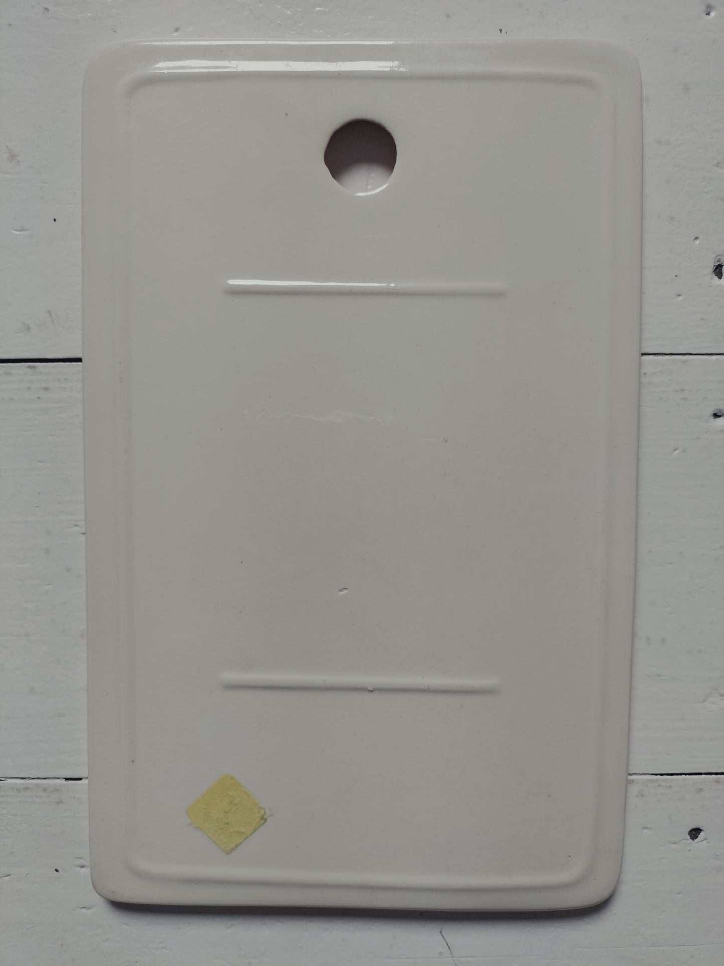 Duo de tartinières planches/ planchettes à tartiner/ à découper en porcelaine Boch