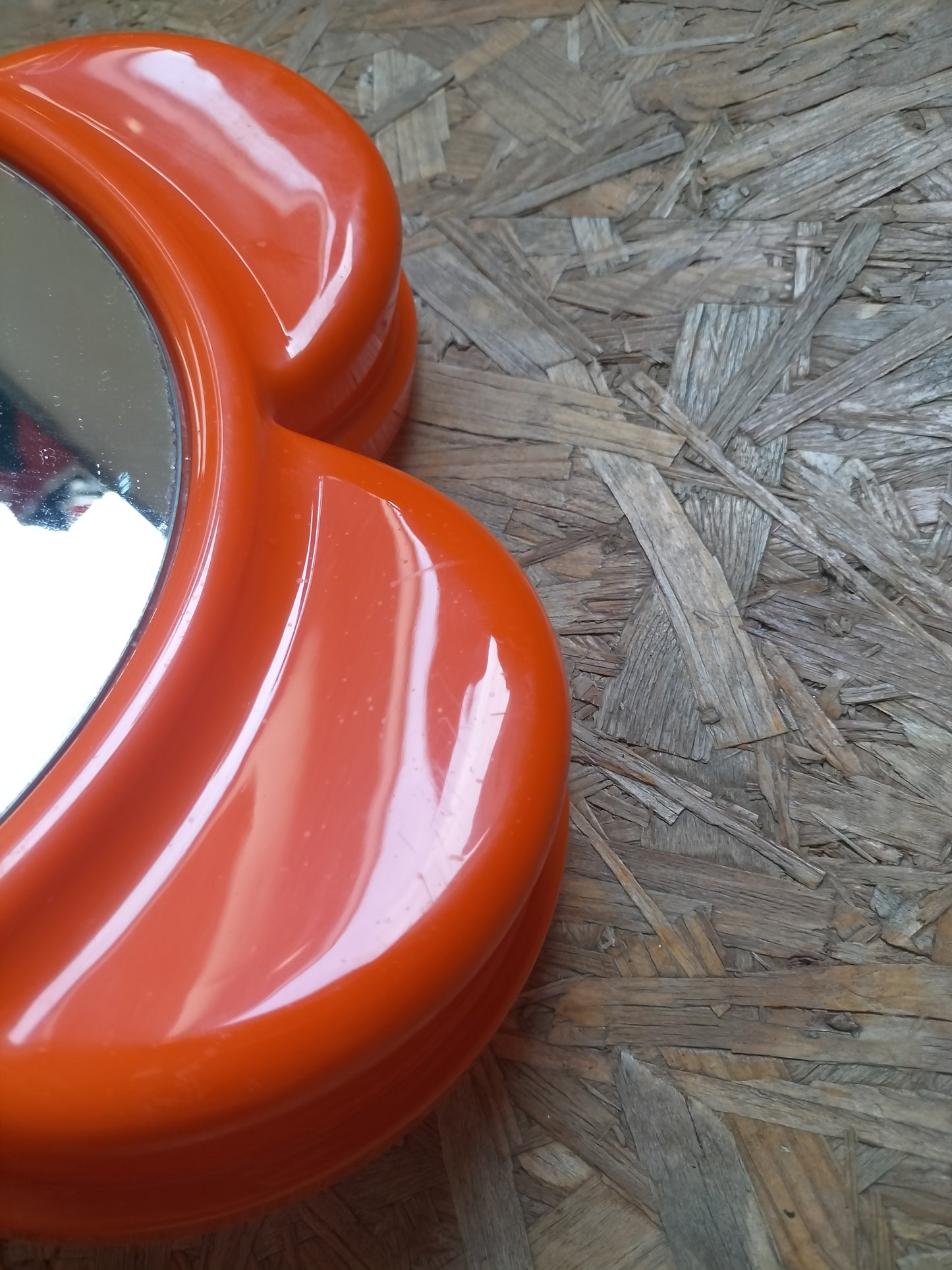 Miroir fleur orange Visiva Italie