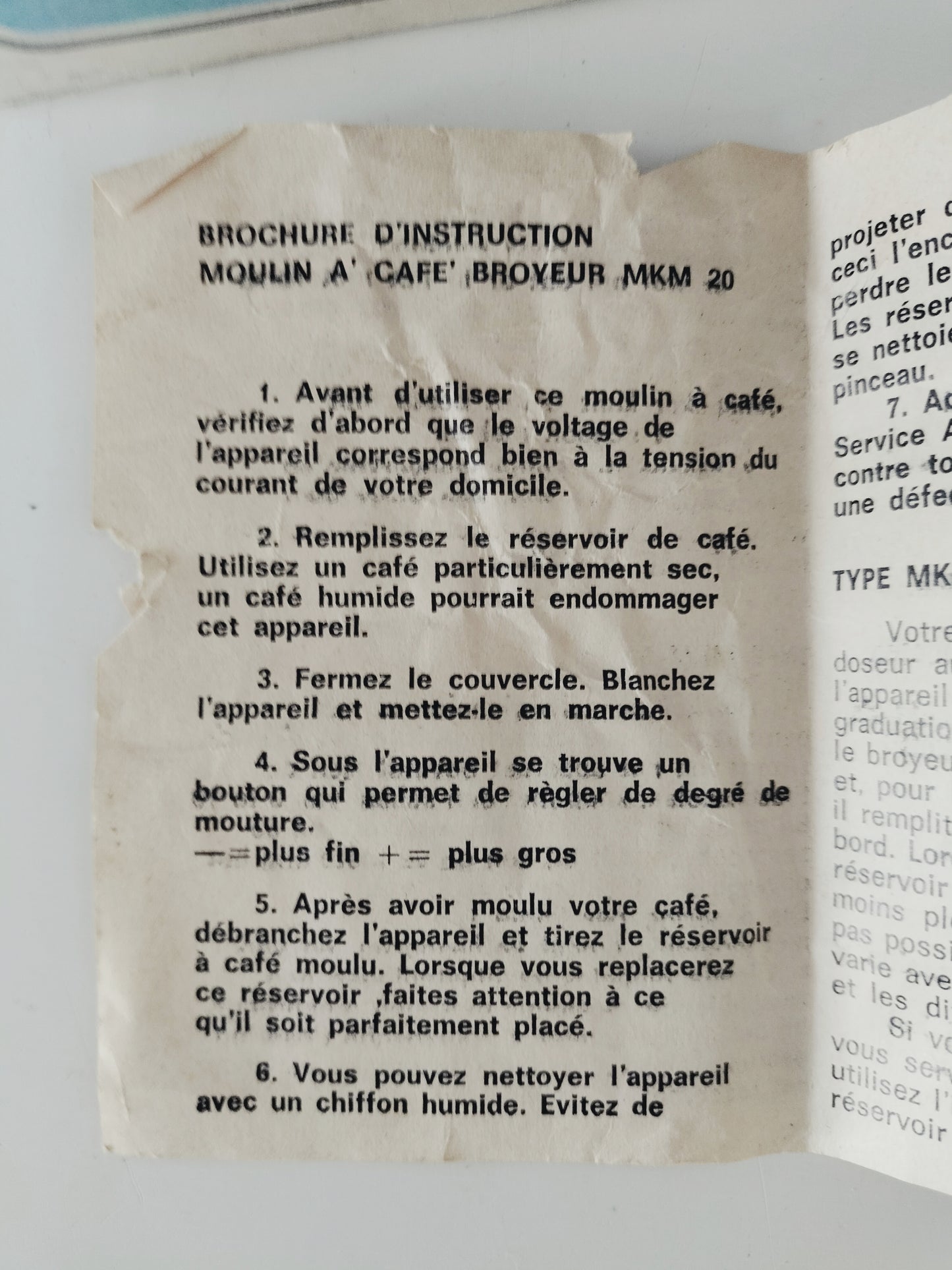 Moulin à café électrique Bauknecht