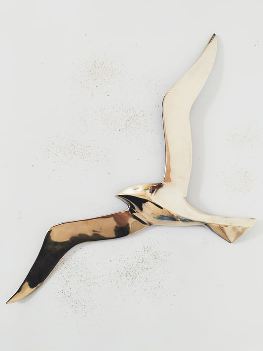 Oiseau mural en laiton