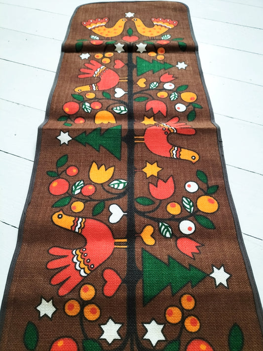 Chemin de table Noël vintage