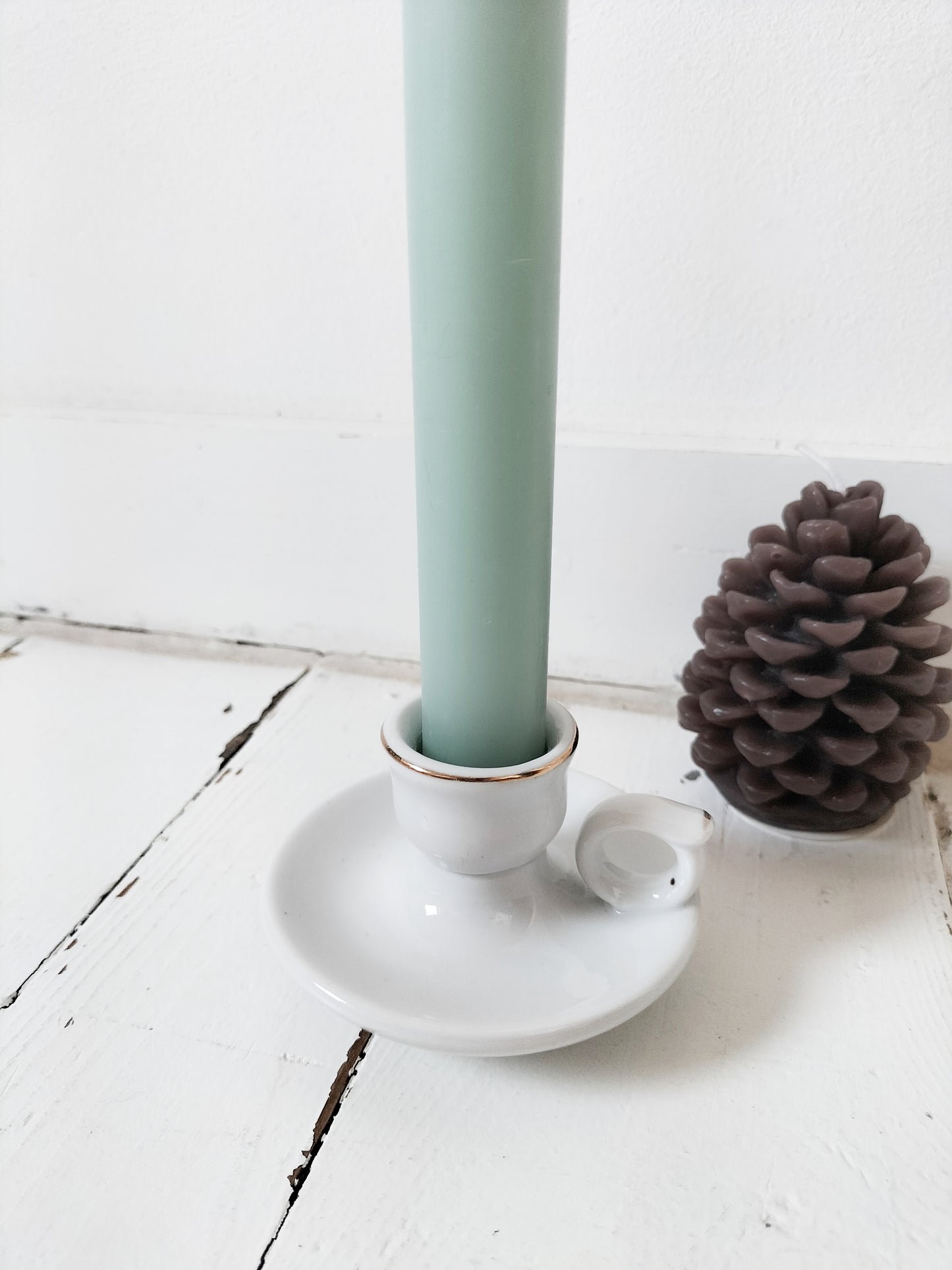 Bougeoir en porcelaine vintage