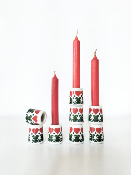 Duo de mini-bougeoirs avec ou sans bougies Funny Design