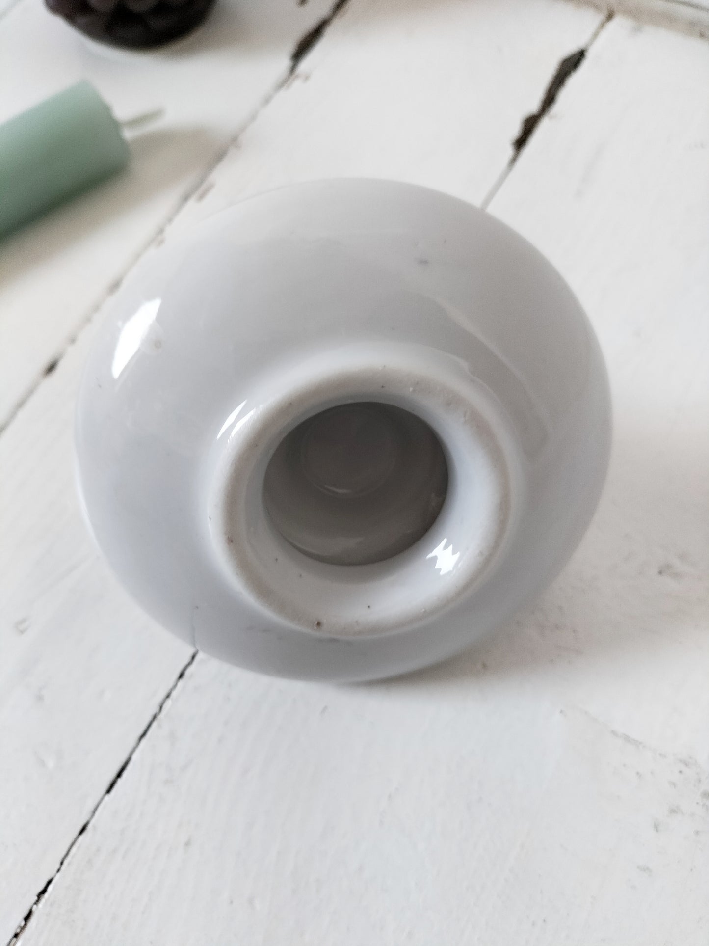 Bougeoir en porcelaine vintage