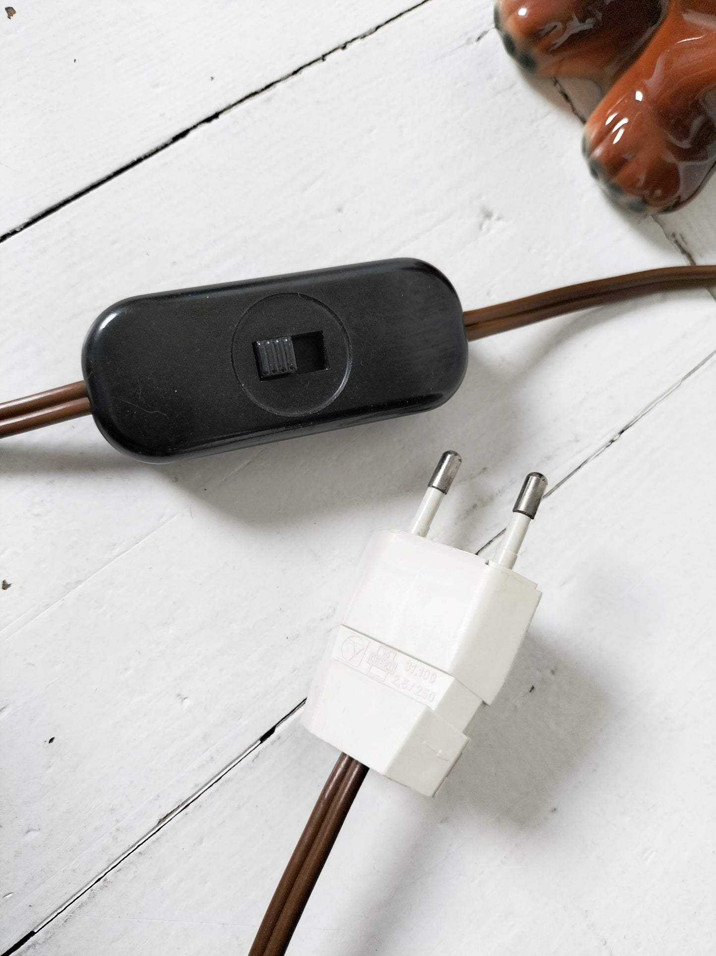 Lampe teckel en céramique Goebel/hummel West Germany