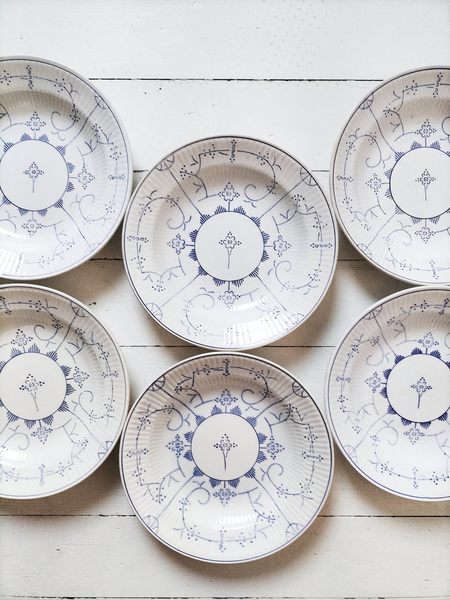Set de 6 assiettes creuses Boch Copenhague