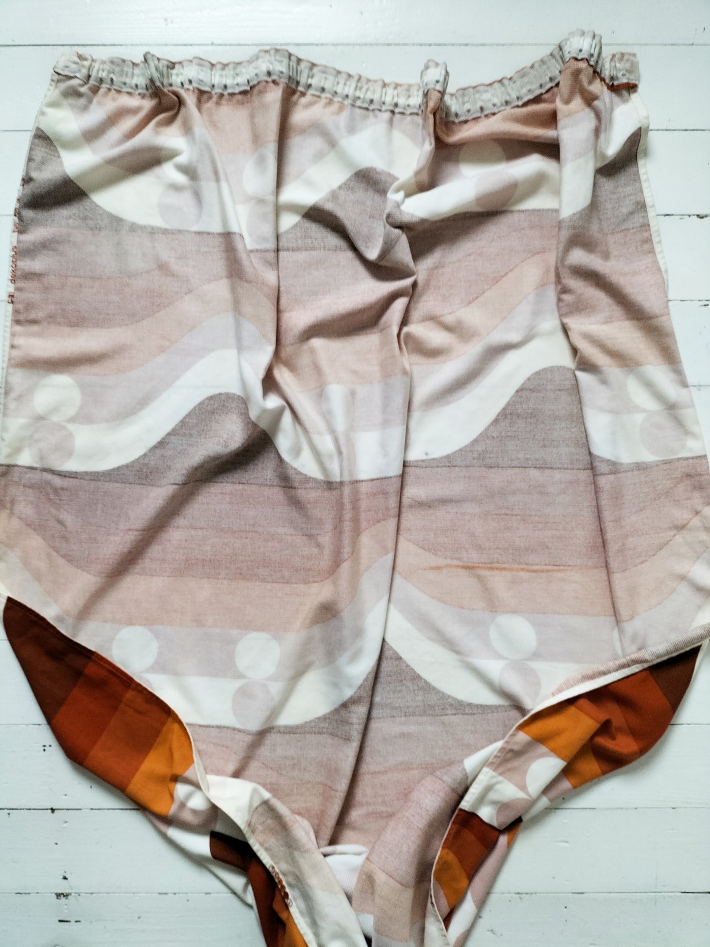 Paire de rideaux vintage