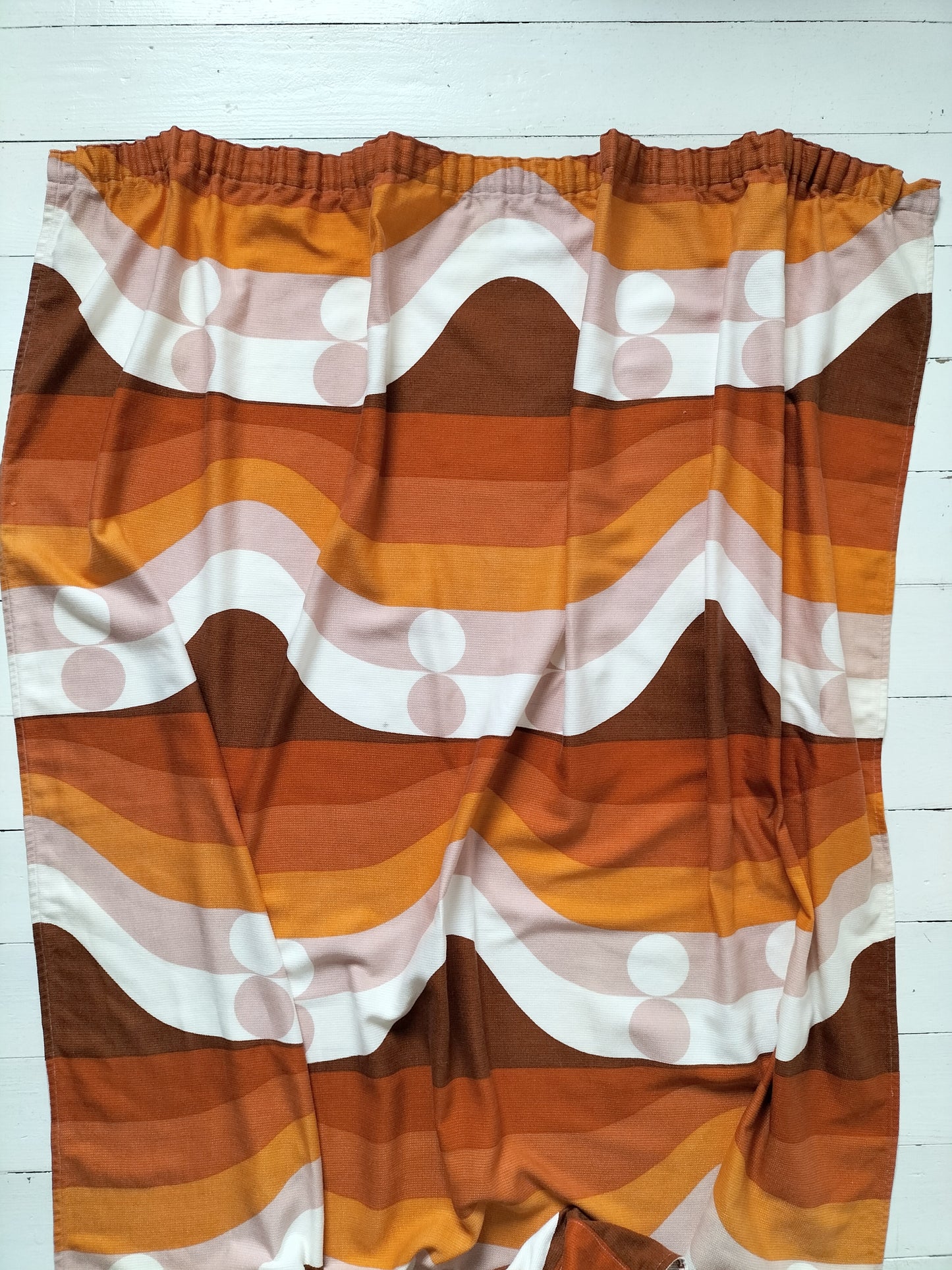 Paire de rideaux vintage