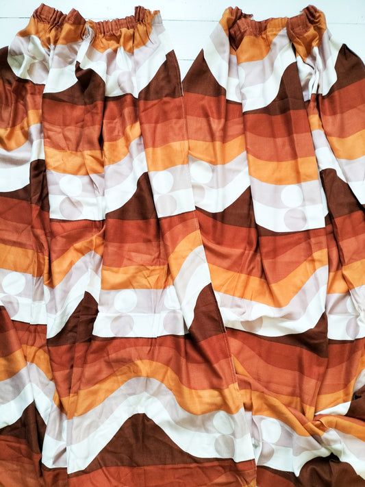 Paire de rideaux vintage