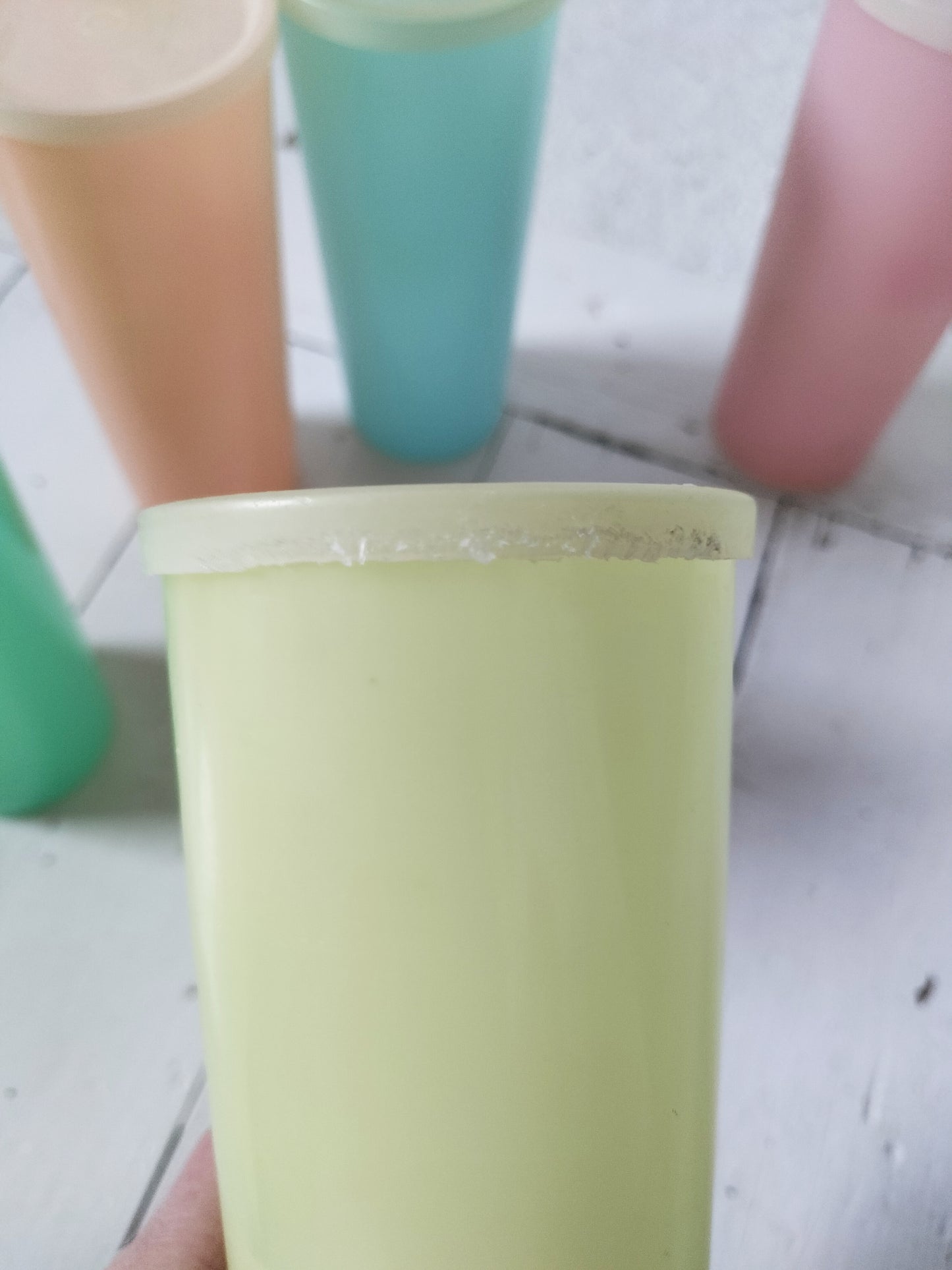 Ensemble de 5 boîtes Tupperware pastel vintage