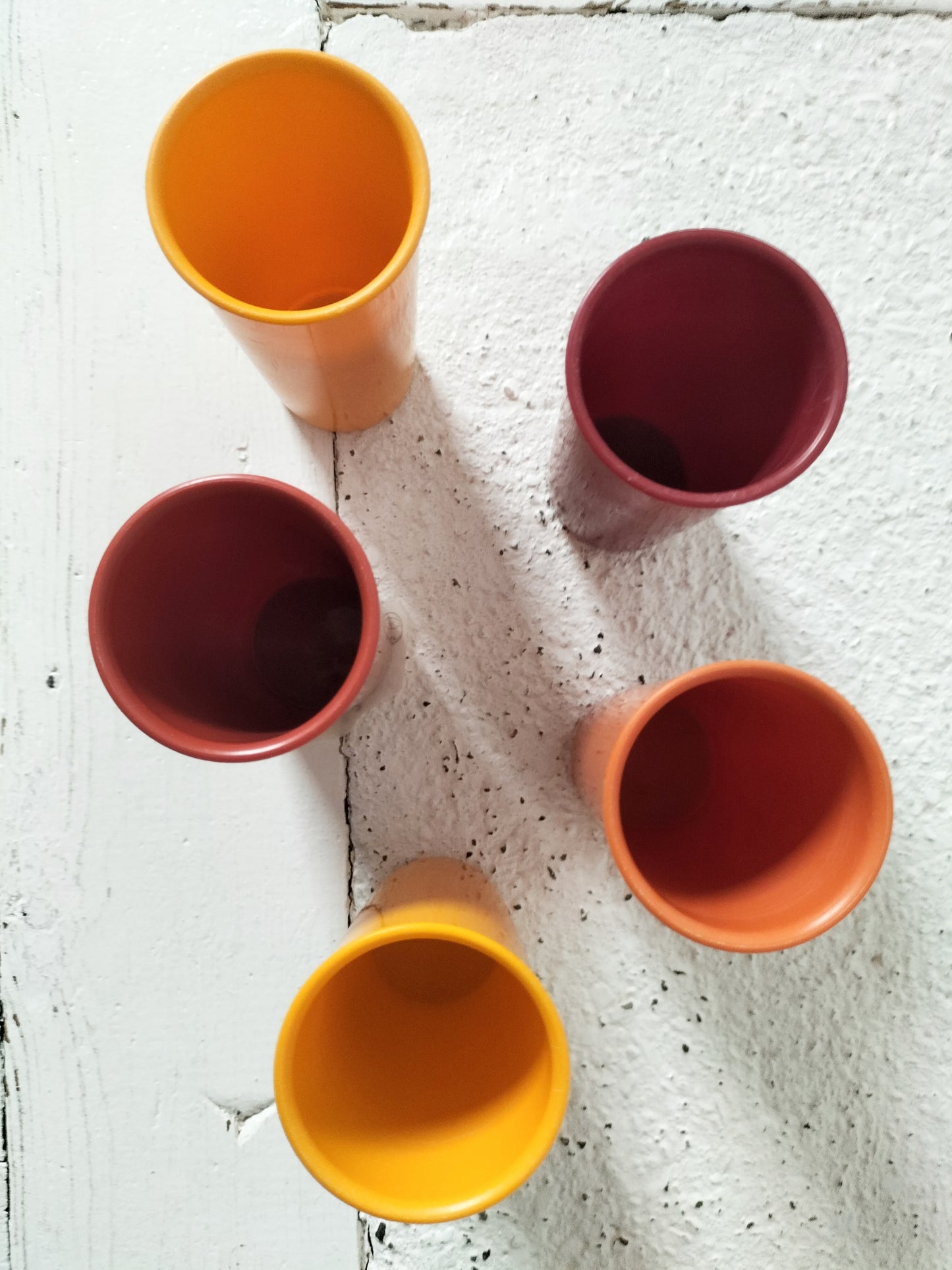Ensemble de 5 gobelets Tupperware vintage
