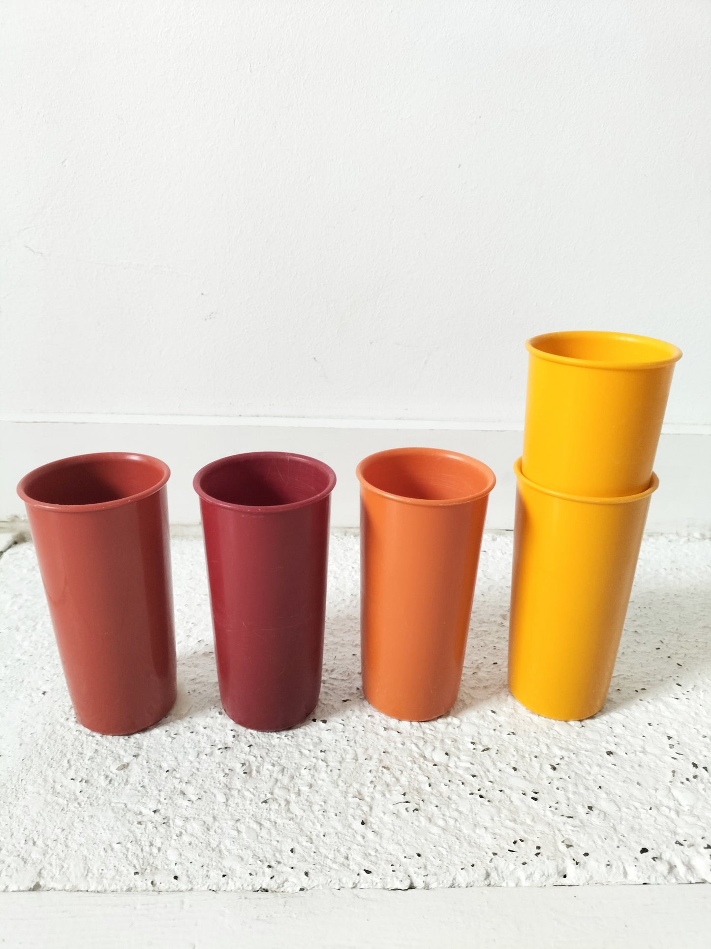 Ensemble de 5 gobelets Tupperware vintage