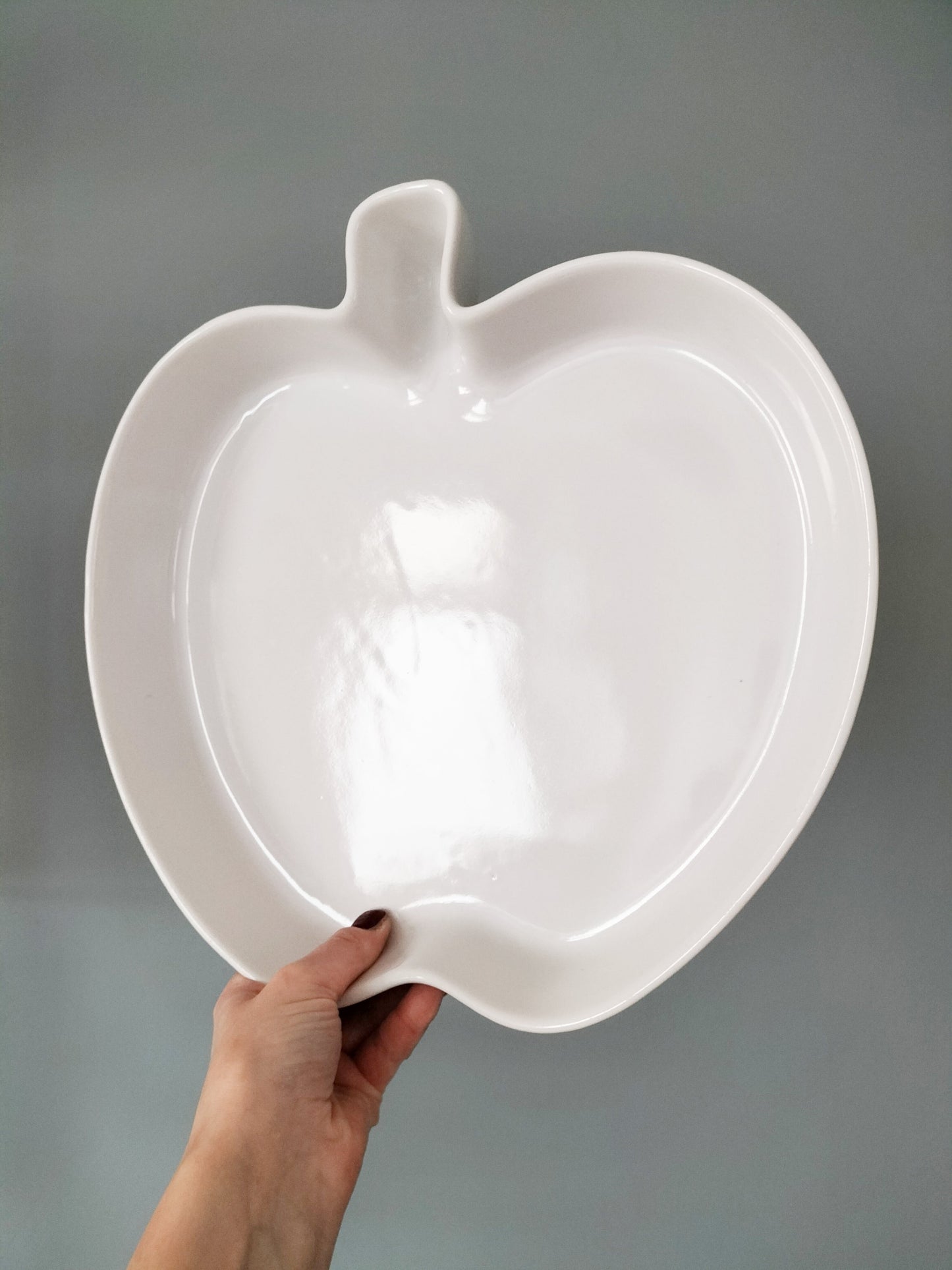 Grand plat four/ corbeille forme pomme Revol France