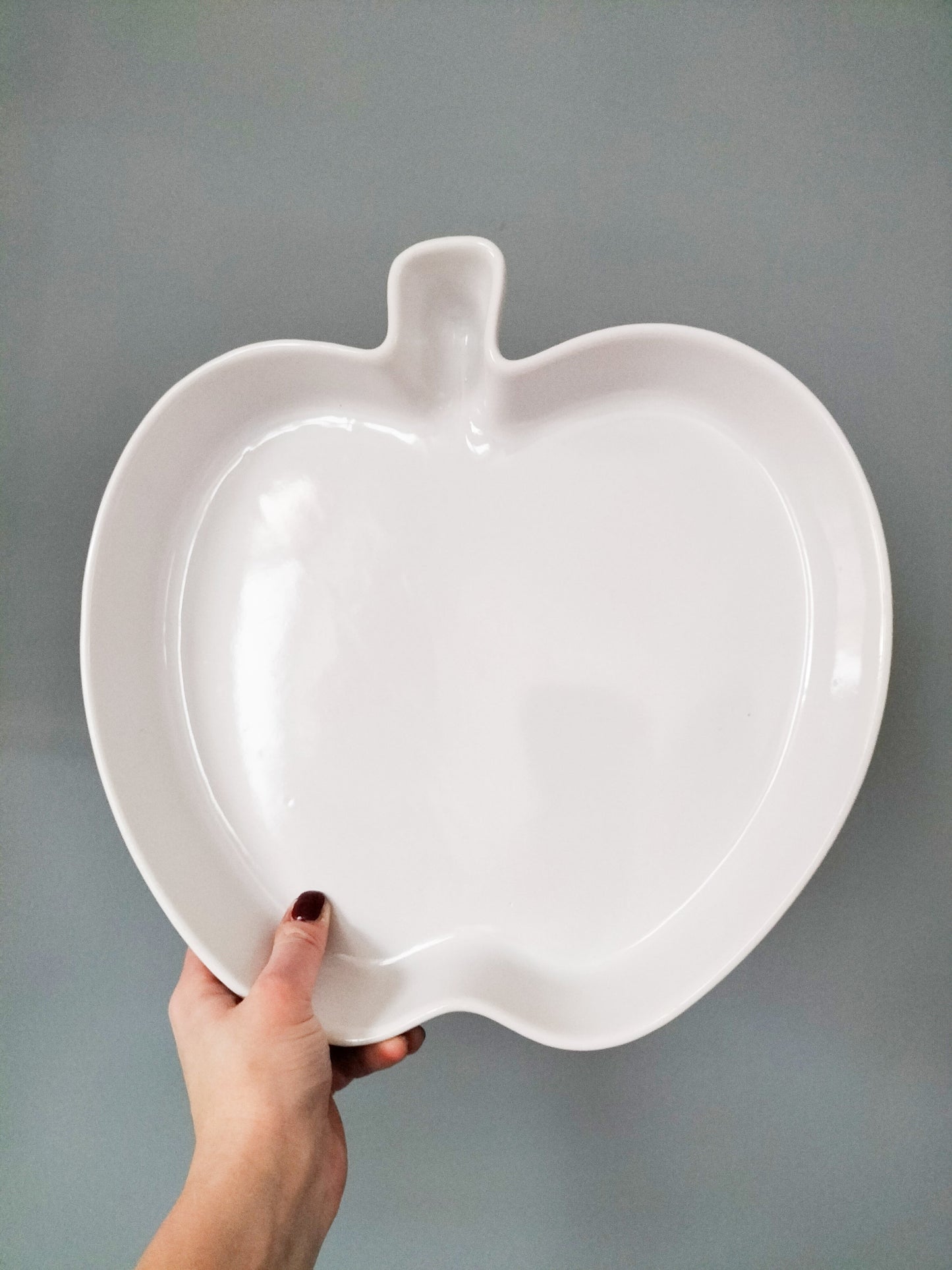 Grand plat four/ corbeille forme pomme Revol France