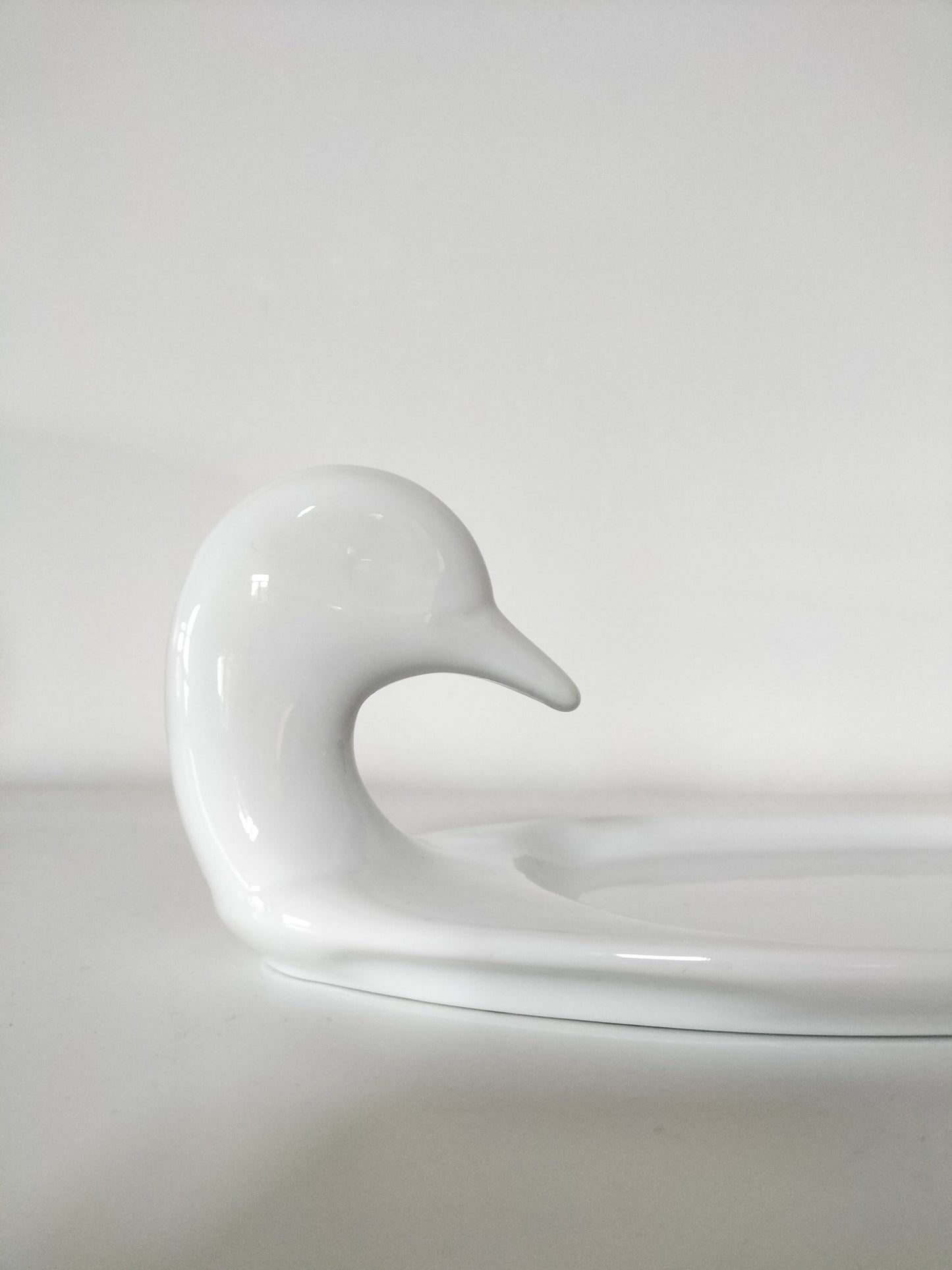Plateau canard en porcelaine
