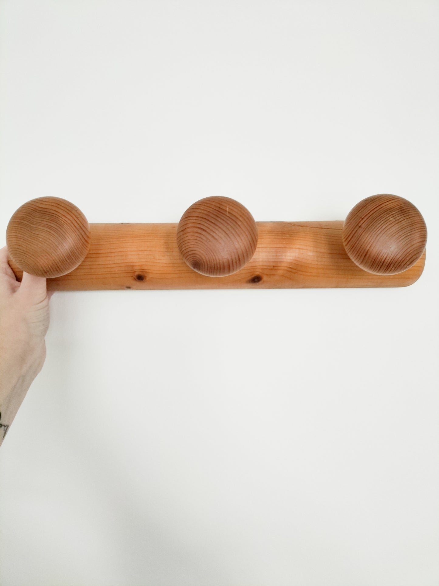 Porte-manteaux 3 patères en bois