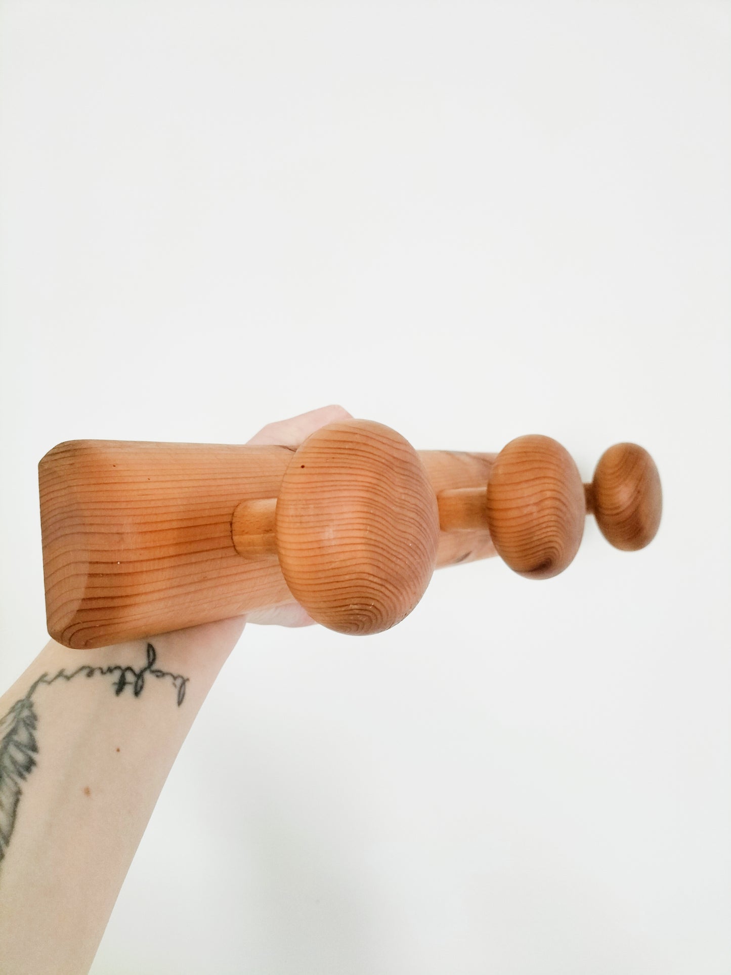 Porte-manteaux 3 patères en bois