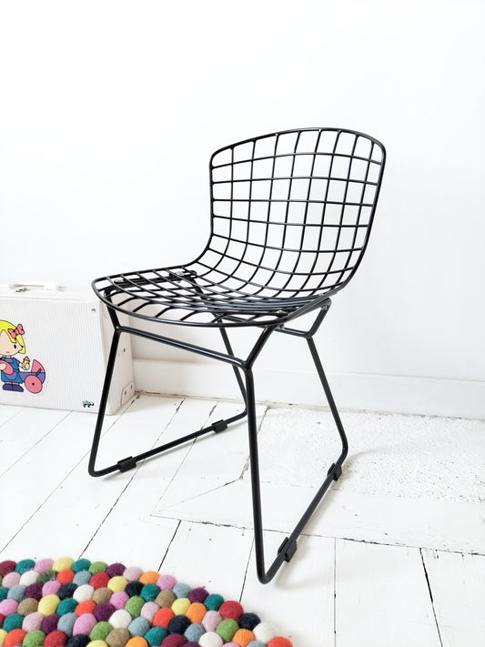 Chaise enfant années 2000 inspi Harry Bertoia pour Knoll