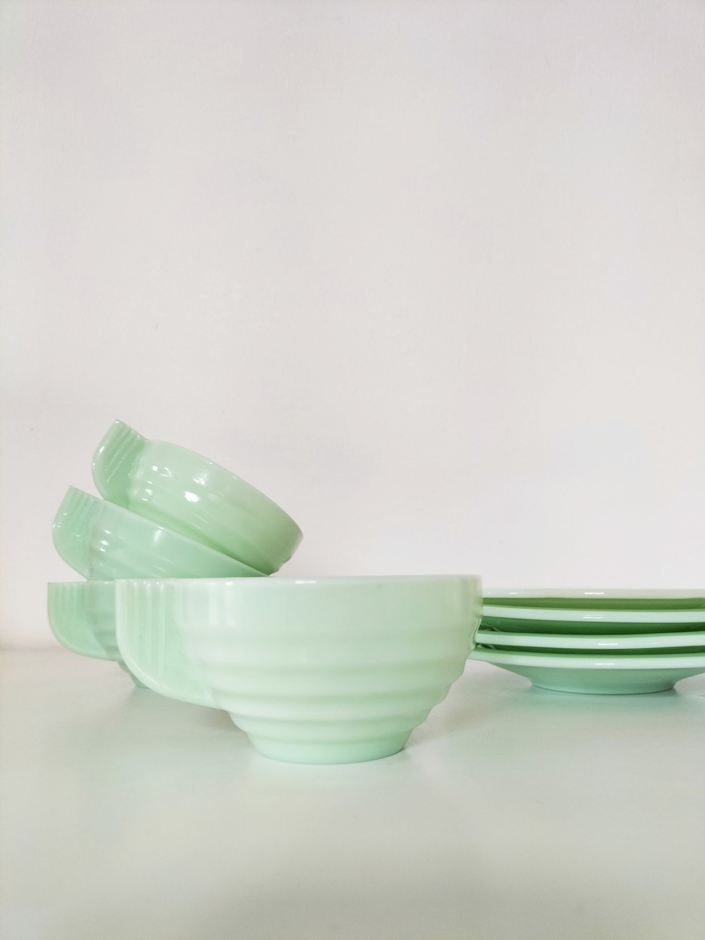 Ensemble de 4 tasses + sous-tasses