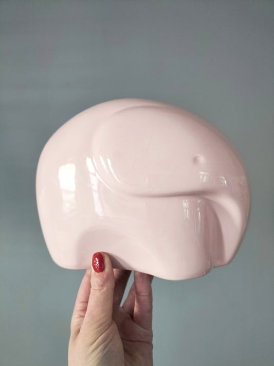 Éléphant décoratif en céramique émaillée