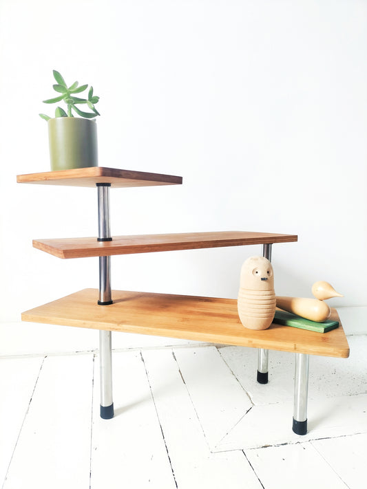 Porte-plantes vintage en bois