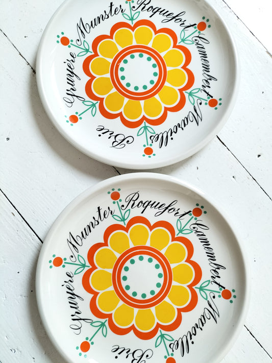 Duo d'assiettes à fromage Boch