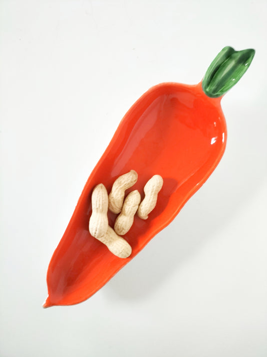 Coupelle/ plat carotte en céramique Italy