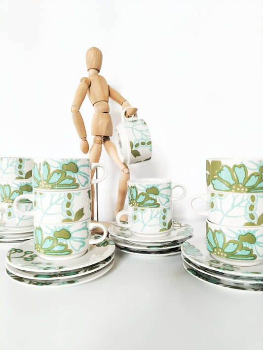 Duo petites tasses à expresso + sous-tasses Villeroy et Boch Scarlett