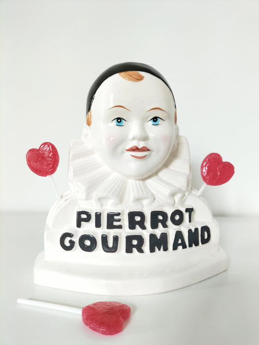 Buste porte-sucettes Pierrot Gourmand