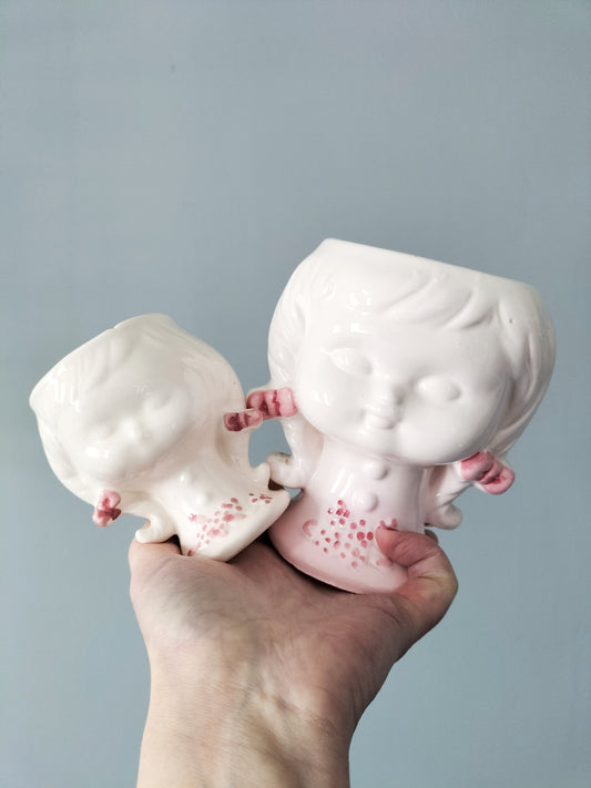 Cache-pot fillette au choix