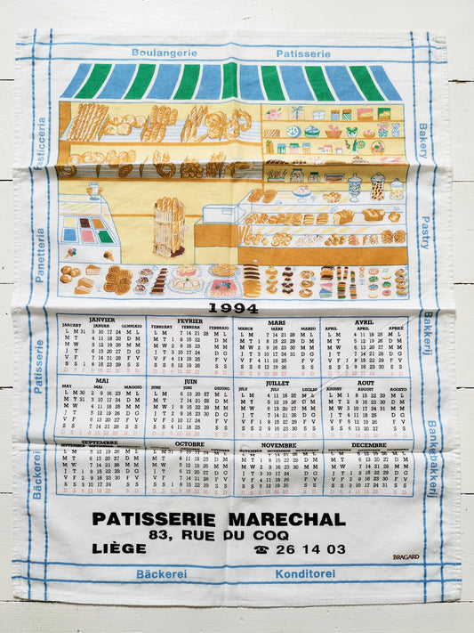 Torchon de cuisine calendrier 1994