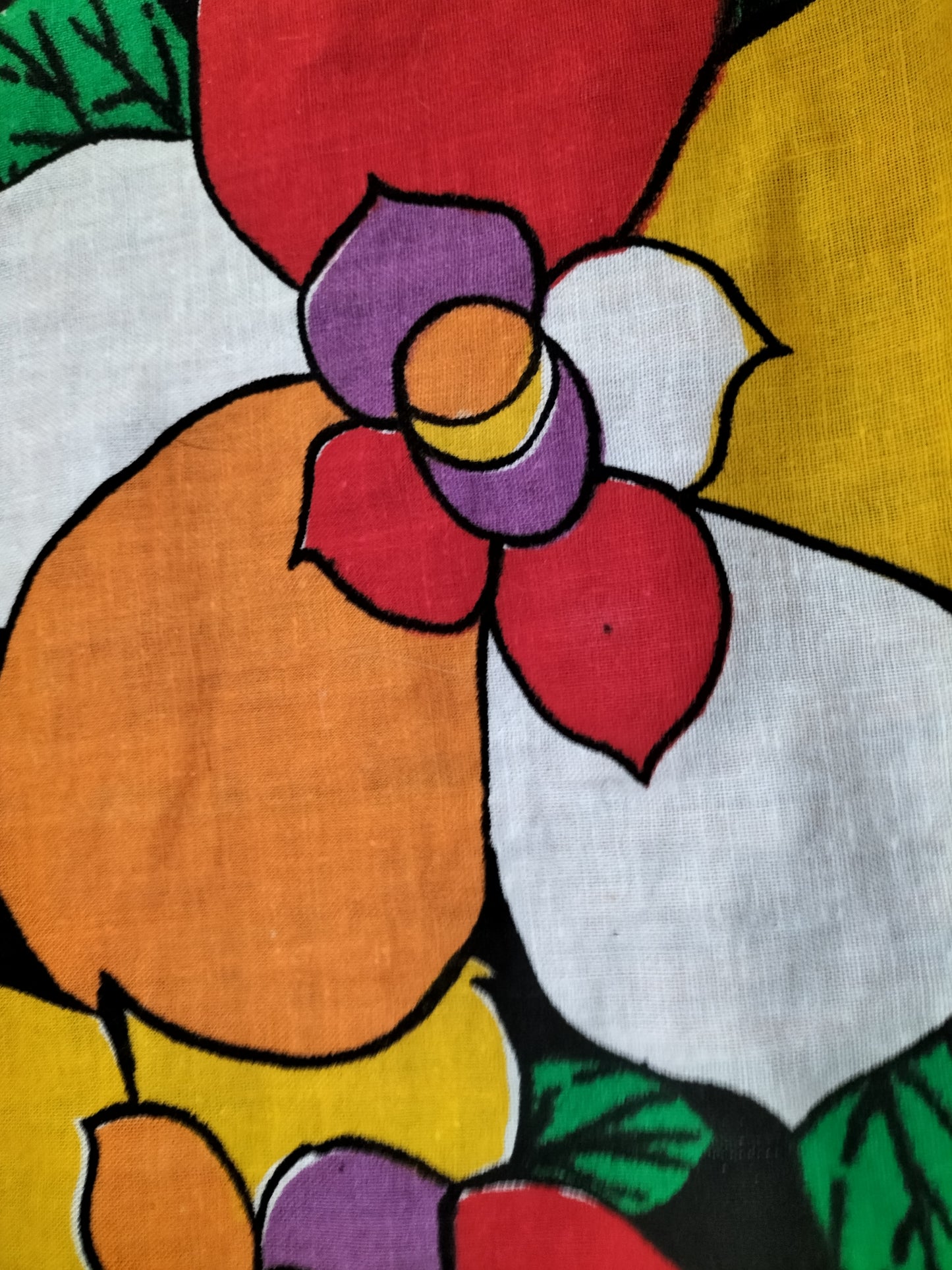 Panier en osier et tissu
