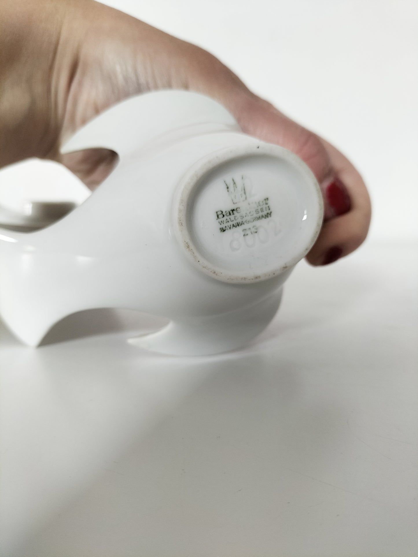 Bougeoir colombe en porcelaine Bareuther Bavaria (à l'unité)