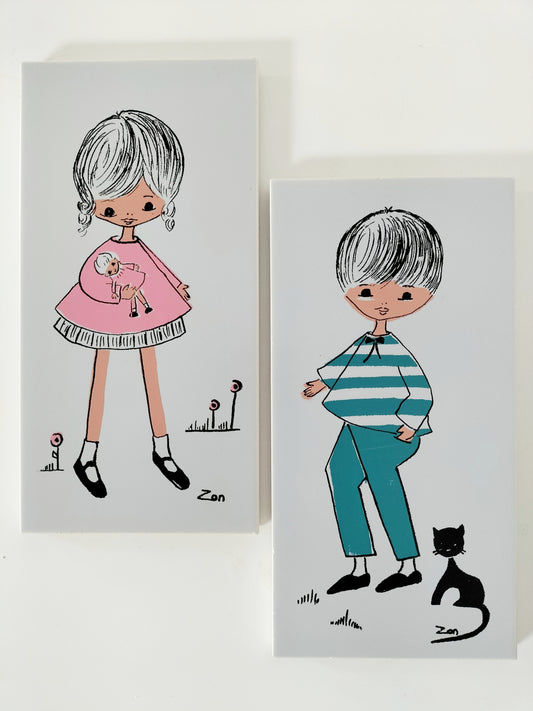 Duo de carreaux muraux Zon