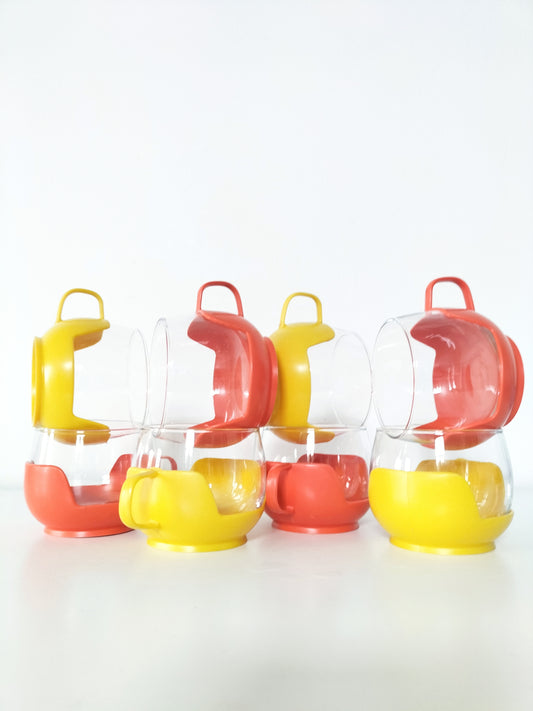 Tasse type Melitta à l'unité jaune ou orange au choix