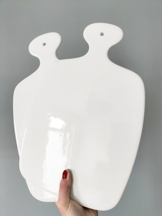 Grande planche à découper en porcelaine (à l'unité)
