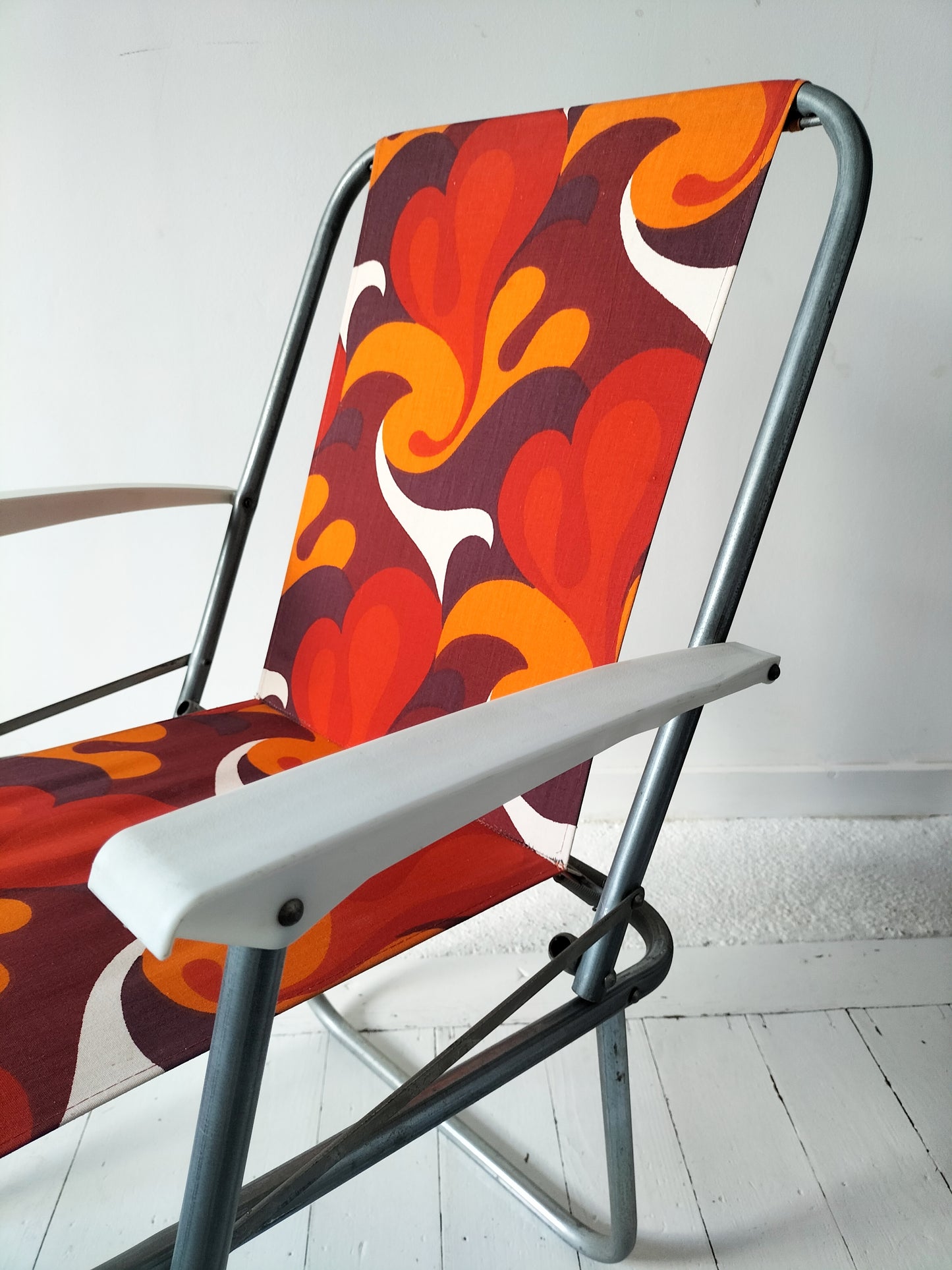 Chaise pliante de jardin/ chaise de camping vintage