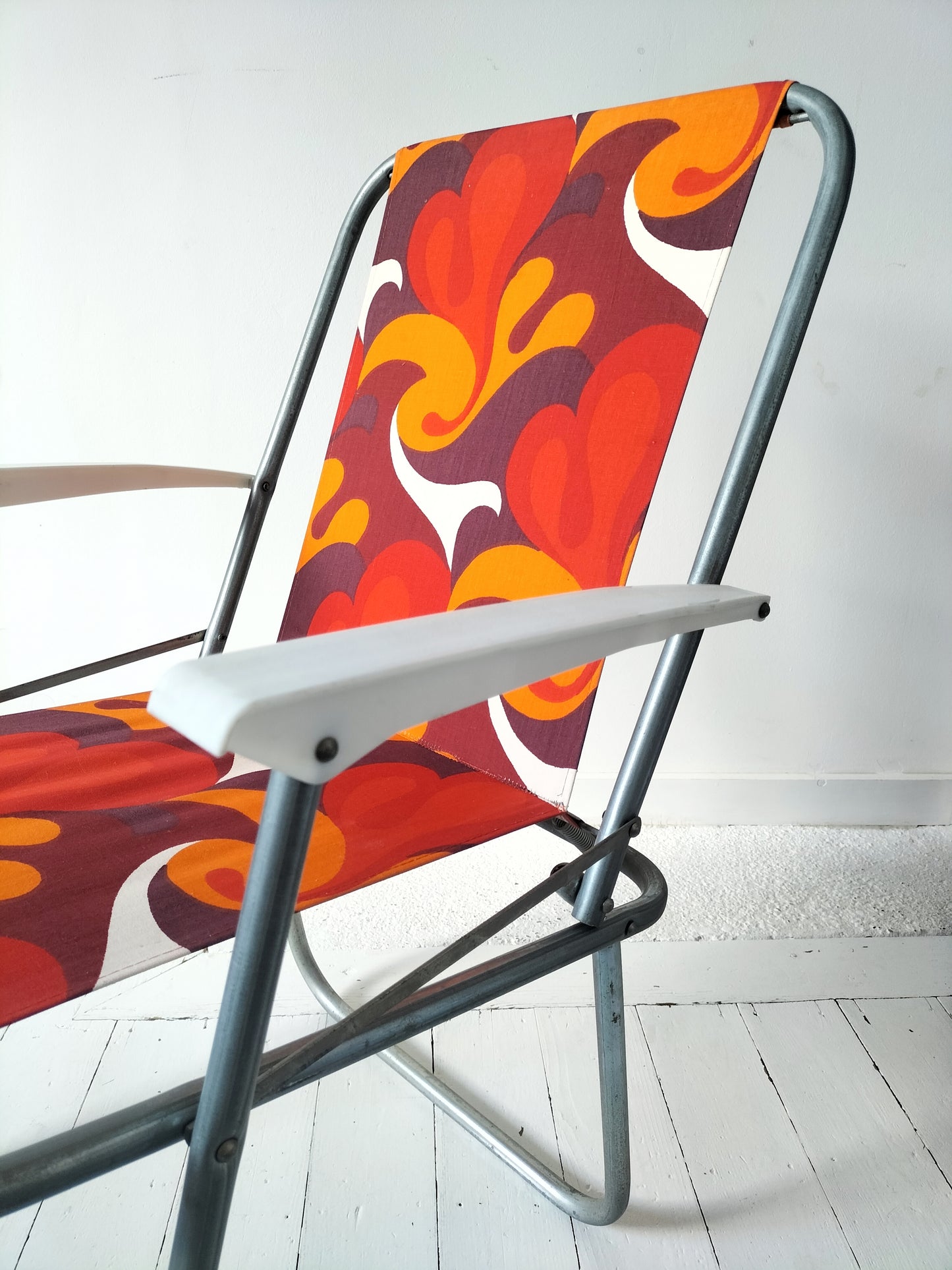 Chaise pliante de jardin/ chaise de camping vintage