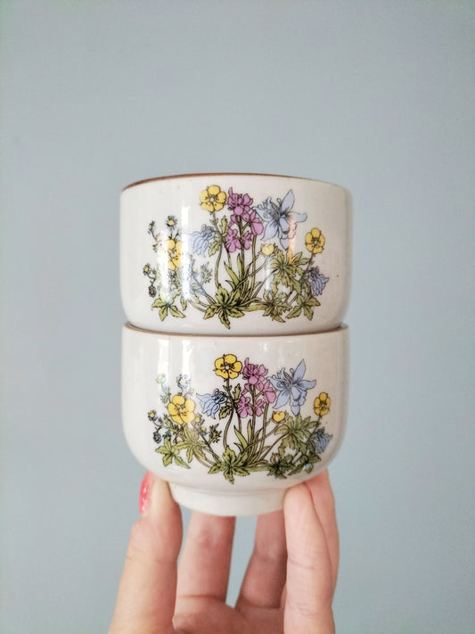 Duo de ramequins/ tasses en grès